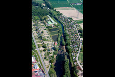 Allotment garden in Wörth am Rhein in the state Rhineland-Palatinate, Germany