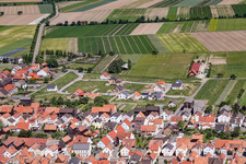 Oblique view of New development area in Tabakfeld in Hatzenbühl in the state Rhineland-Palatinate, Germany