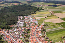 Luitpoldstr in Hatzenbühl in the state Rhineland-Palatinate, Germany from above