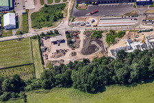 Gaudier earthworks and demolition in the district Minderslachen in Kandel in the state Rhineland-Palatinate, Germany