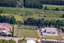 Aerial view of Horstring in the district Minderslachen in Kandel in the state Rhineland-Palatinate, Germany
