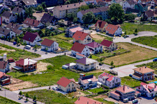 On the high trail in Kandel in the state Rhineland-Palatinate, Germany from the plane