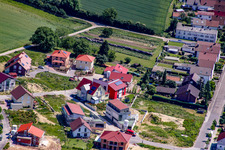 On the high trail in Kandel in the state Rhineland-Palatinate, Germany seen from above
