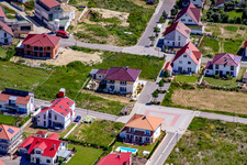 Bird's eye view of On the high trail in Kandel in the state Rhineland-Palatinate, Germany