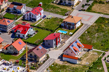 Drone image of On the high trail in Kandel in the state Rhineland-Palatinate, Germany
