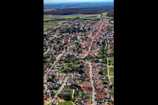 Saarstraße Hauptstraße Rheinstraße from the west in Kandel in the state Rhineland-Palatinate, Germany