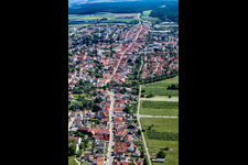 Street - road guidance of Saarstrasse in Kandel in the state Rhineland-Palatinate