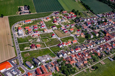 On the high trail in Kandel in the state Rhineland-Palatinate, Germany seen from above