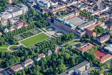 Aerial view of Palace - Residenzschloss Rastatt Herrenstrasse in the district Rastatt-Innenstadt in Rastatt in the state Baden-Wurttemberg