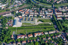 District office at Ludwigsfeste in Rastatt in the state Baden-Wuerttemberg, Germany