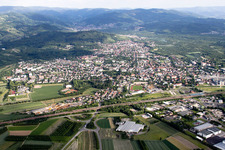 Industrial estate and company settlement at the B3 and town of Achern in the state Baden-Wurttemberg