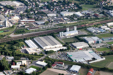Franz-John-Straße industrial area in Achern in the state Baden-Wuerttemberg, Germany