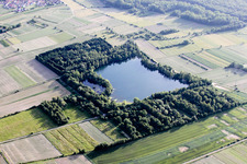 Quarry lake in the district Urloffen in Appenweier in the state Baden-Wuerttemberg, Germany