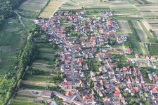 Aerial view of Mattenstr in the district Urloffen in Appenweier in the state Baden-Wuerttemberg, Germany