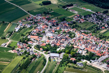 Niederlauterbach in the state Bas-Rhin, France out of the air