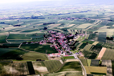 Wintzenbach in the state Bas-Rhin, France from the plane