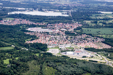 Seltz in the state Bas-Rhin, France from the drone perspective