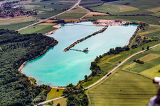 Oblique view of Soufflenheim in the state Bas-Rhin, France
