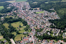 Aerial photograpy of Schirrhoffen in the state Bas-Rhin, France