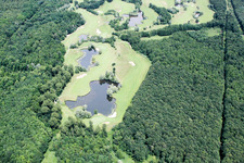 Oblique view of Golf course in Soufflenheim in the state Bas-Rhin, France