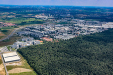SAP SE from the south in Walldorf in the state Baden-Wuerttemberg, Germany