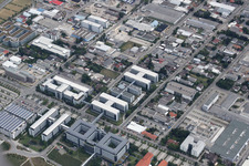 Industrial park with SAP SE in Walldorf in the state Baden-Wuerttemberg, Germany