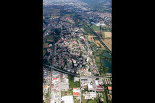 From the south in the district Sankt Ilgen in Leimen in the state Baden-Wuerttemberg, Germany