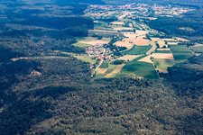 From the west in the district Lingental in Leimen in the state Baden-Wuerttemberg, Germany