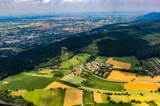 From the south in the district Lingental in Leimen in the state Baden-Wuerttemberg, Germany