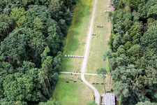 Aerial photograpy of Archery club grounds Kandel in Kandel in the state Rhineland-Palatinate, Germany