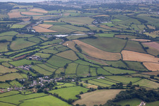 Aerial view of Abbotskerswell in the state England, Great Britain