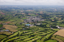 Aerial photograpy of Abbotskerswell in the state England, Great Britain