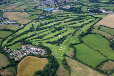 Abbotskerswell in the state England, Great Britain from above