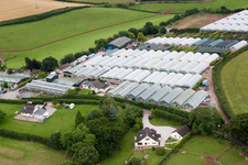 Aerial photograpy of Marldon in the state England, Great Britain