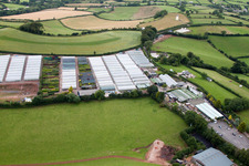 Oblique view of Marldon in the state England, Great Britain