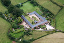 Marldon in the state England, Great Britain from above