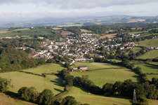 Drone image of Kingskerswell in the state England, Great Britain
