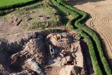Abbotskerswell in the state England, Great Britain from the drone perspective