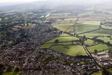 Aerial view of Ipplepen in the state England, Great Britain