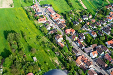 Road to Auerbach in the district Langensteinbach in Karlsbad in the state Baden-Wuerttemberg, Germany