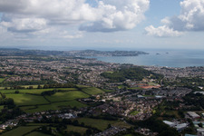 Totnes in the state England, Great Britain out of the air