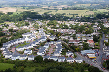Aerial view of Marldon in the state England, Great Britain
