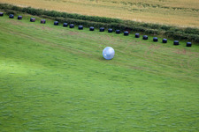 Oblique view of Marldon in the state England, Great Britain