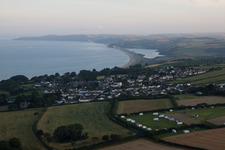 Oblique view of Strete in the state England, Great Britain