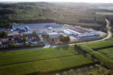 Drone image of Semur-en-Vallon in the state Sarthe, France