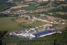 Métaseval in Semur-en-Vallon in the state Sarthe, France out of the air