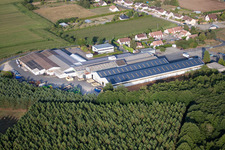 Métaseval in Semur-en-Vallon in the state Sarthe, France seen from above