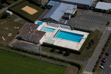 Vibraye in the state Sarthe, France out of the air