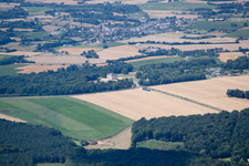 Aerial photograpy of Berfay in the state Sarthe, France