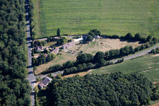 Bird's eye view of Vibraye in the state Sarthe, France